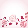 Retro card with vintage rose