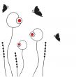 Floral card with butterfly