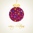 Christmas card with holiday elements.