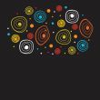 Neon lights  graphic design abstract background.