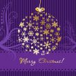 Christmas card with holiday elements.