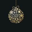 Christmas card with holiday elements.