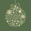 Christmas card with holiday elements.