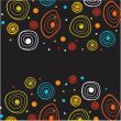 Neon lights  graphic design abstract background.