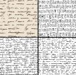 Seamless vintage text pattern on  background