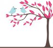 Cute greetings card with birds on a swing