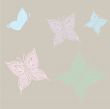 Various vector butterflies on  background