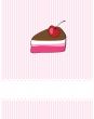 Cute vector background with small cupcake