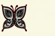 Various vector butterflies on  background