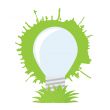 Ecology green bulb.