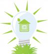 Ecology green bulb.