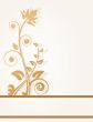 Vintage vector frame on floral background