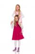 Young girl giving piggyback ride
