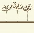 Three tree. Vector illustration.