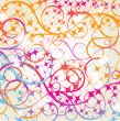 Neon lights  graphic design abstract background.