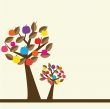 Abstract autumn tree