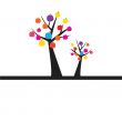 Abstract autumn tree