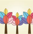 Abstract autumn tree