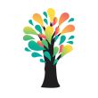 Abstract autumn tree