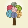 Abstract autumn tree