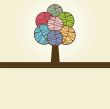Abstract autumn tree