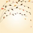 Abstract autumn tree