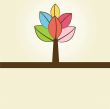 Abstract autumn tree