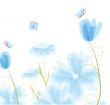 Floral card with butterfly