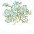 Vintage card with hand drawn flowers