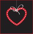 Cute vector background with  heart