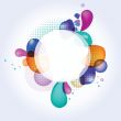 Neon lights  graphic design abstract background.