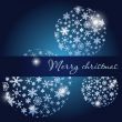 Christmas card with holiday elements.