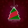 Christmas background with Christmas tree, vector illustration.