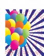background with multicolored balloons