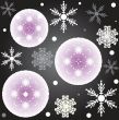 Christmas card with holiday elements.