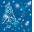 Christmas background with Christmas tree, vector illustration.