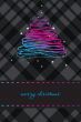 Christmas background with Christmas tree, vector illustration.