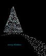 Christmas background with Christmas tree, vector illustration.