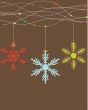Christmas card with holiday elements.