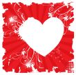 Cute vector background with vintage hearts