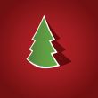Christmas background with Christmas tree, vector illustration.