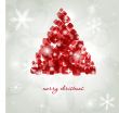 Christmas background with Christmas tree, vector illustration.