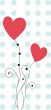 Cute vector background with vintage hearts