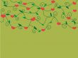 Cute vector background with vintage hearts