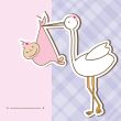 Stork bring baby girl