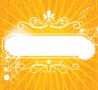 Vintage vector frame on  beautiful background