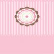 Cute vector background with small cupcake
