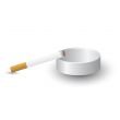 ashtray and cigarette