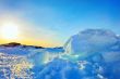 Ice in Greenland in spring time