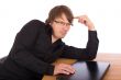 Business man think about a idea
